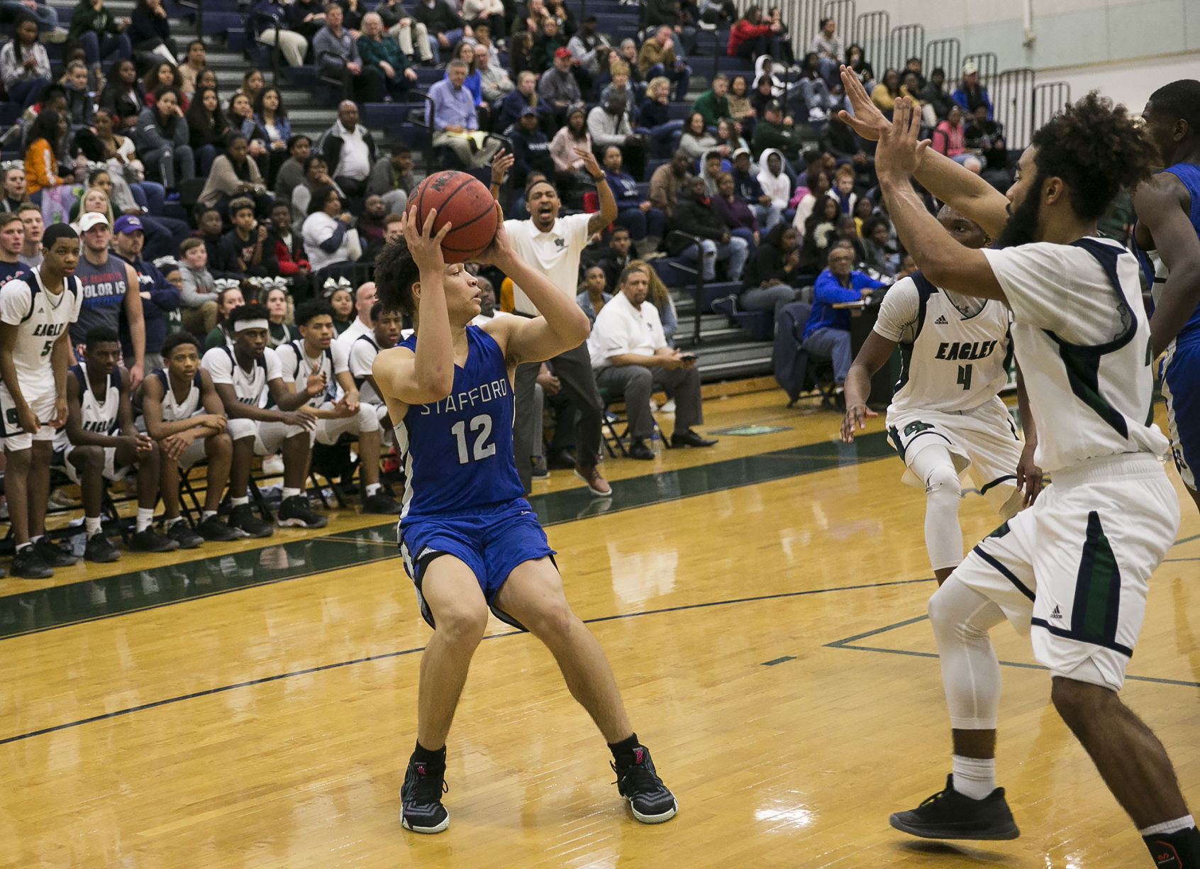Stafford at Colonial Forge boys basketball